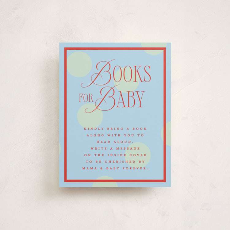 "Gelato" - Baby Shower Insert Cards in Sundae by Nazia Hyder - Front