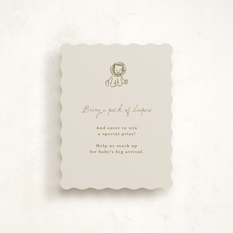 "Baby little toys" - Baby Shower Insert Cards in Seafoam by Lucrecia Caporale - Front
