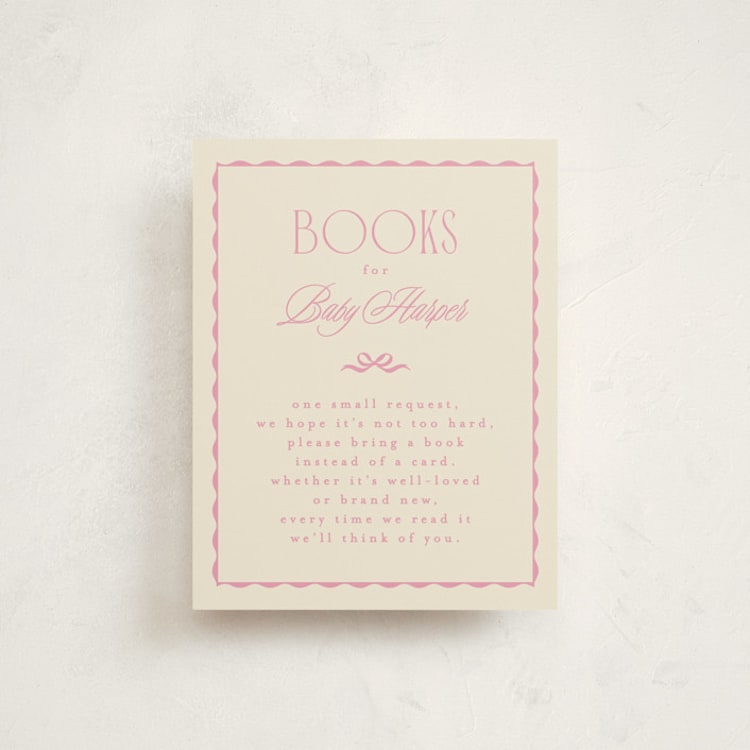 "la patisserie" - Baby Shower Insert Cards in Taffy by Kristie Kern - Front