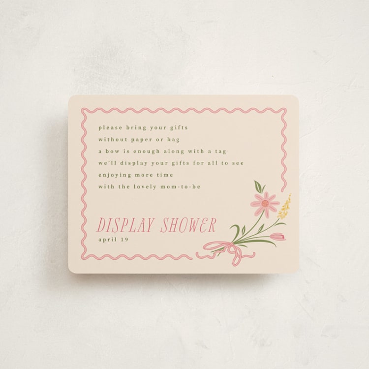 "little bud" - Baby Shower Insert Cards in Garden by letterfix - Front