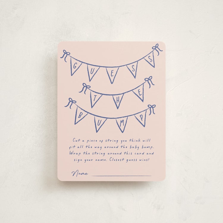 "Baby Garland" - Baby Shower Insert Cards in Cupcake by Ashley Iwafuchi - Front