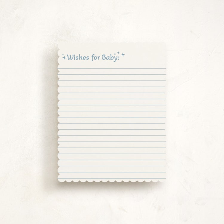 "Groovy Baby" - Baby Shower Insert Cards in Cobalt by Janna Sue Design - Front