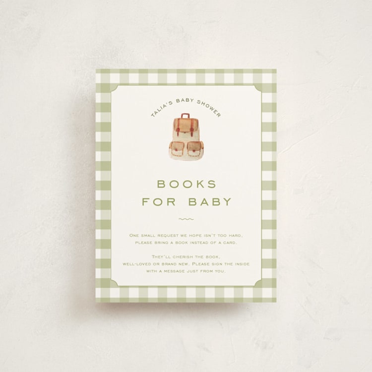 "Woodland Baby Shower" - Baby Shower Insert Cards in Forest by Reilly Kavanaugh - Front