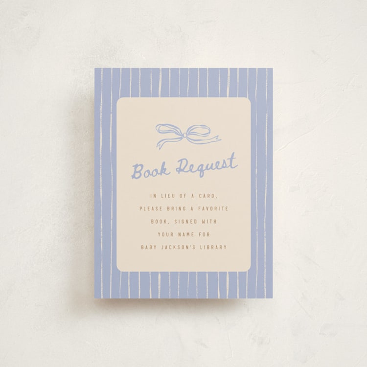 "Bun in the oven" - Baby Shower Insert Cards in Bluecrumb by Pixel and Hank - Front