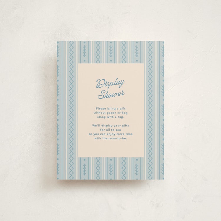 "Apres Ski" - Baby Shower Insert Cards in Frost by Creo Study - Front