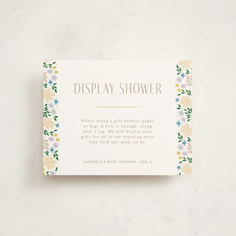 "Garden Party" - Baby Shower Insert Cards in Spring by Ashlee Townsend - Front