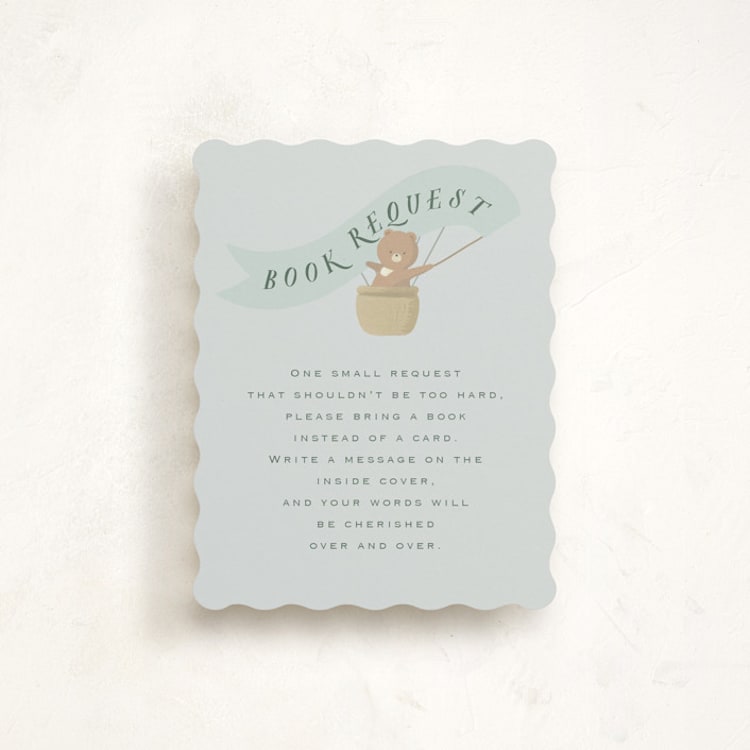 "Little Explorer" - Baby Shower Insert Cards in Powder by Hannah Williams - Front