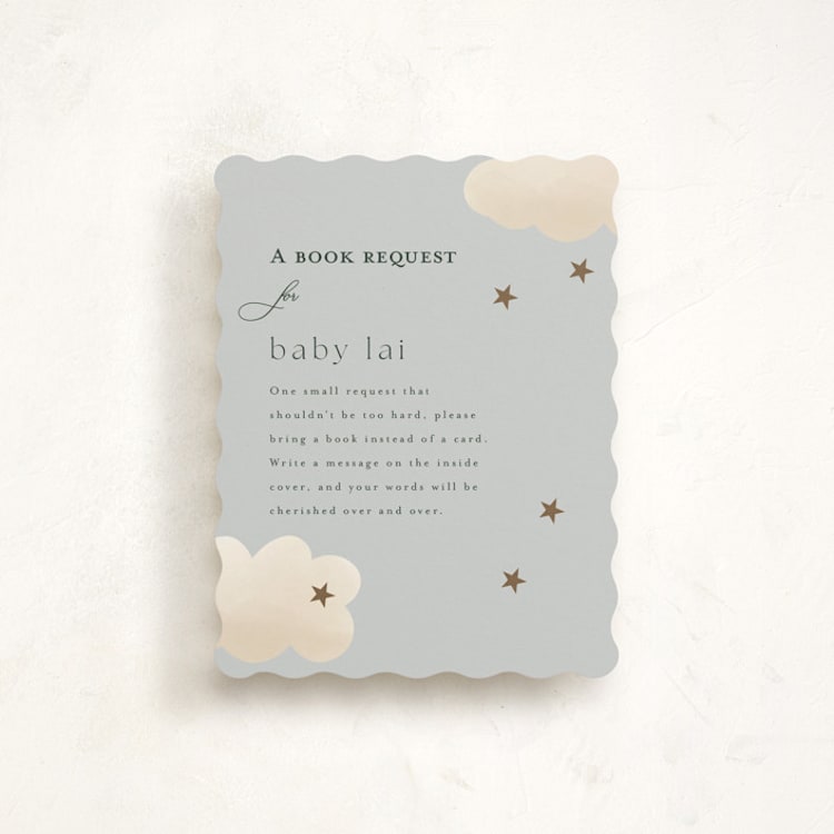 "Twinkle Twinkle" - Baby Shower Insert Cards in Sky by Joyce Pinheiro - Front