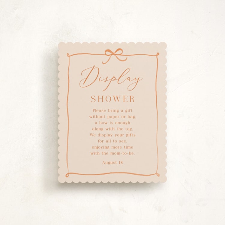 "Cutie Frame" - Baby Shower Insert Cards in Cream by frau brandt - Front