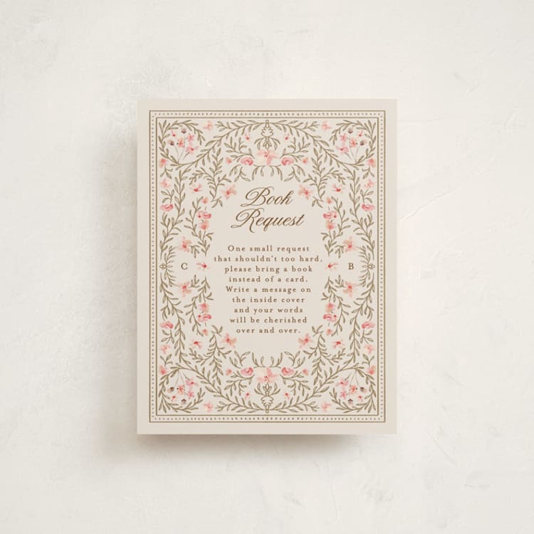 "Victorian" - Baby Shower Insert Cards in Versailles by Claudia Orengo - Front