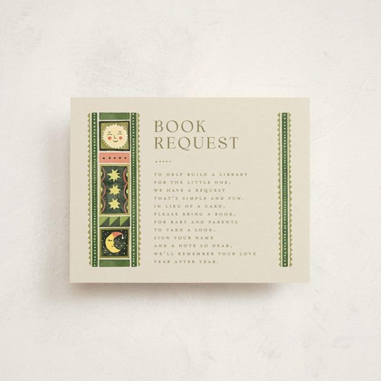 "fairytale ornament" - Baby Shower Insert Cards in Creme by Anastasia Makarova - Front