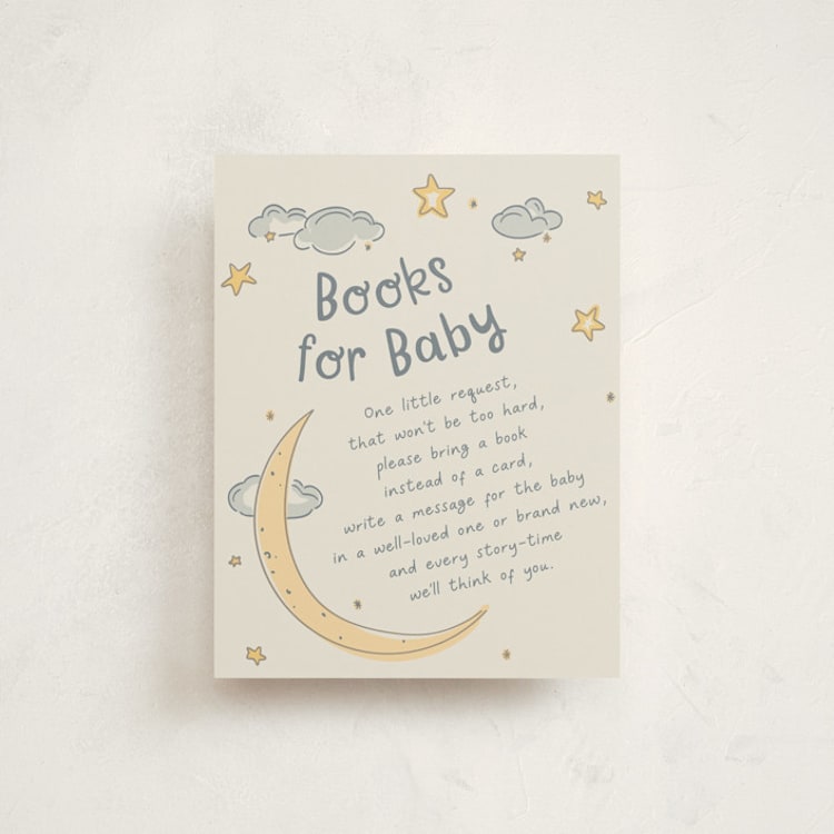 "Twinkle" - Baby Shower Insert Cards in Happy by letterfix - Front