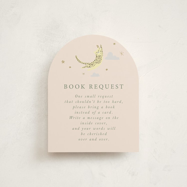 "Little Wild One" - Baby Shower Insert Cards in Sand by Hannah Williams - Front