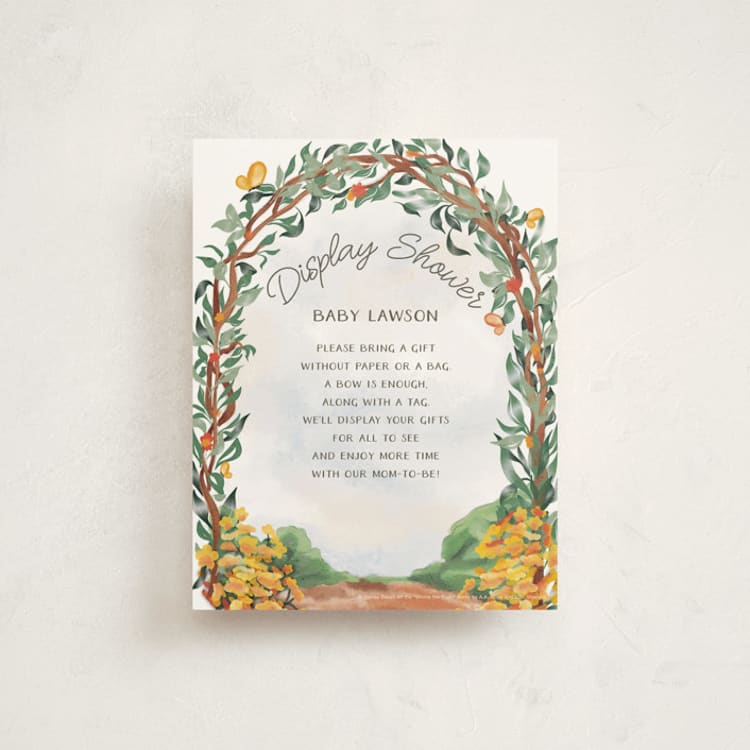 "Vintage Winnie the Pooh Baby Shower Invite" - Baby Shower Insert Cards in Honey by The Savage Label - Front