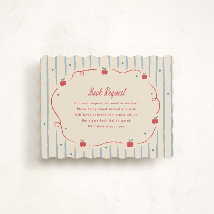 "Apple of My Eye" - Baby Shower Insert Cards in Picnic by Carolyn MacLaren - Front