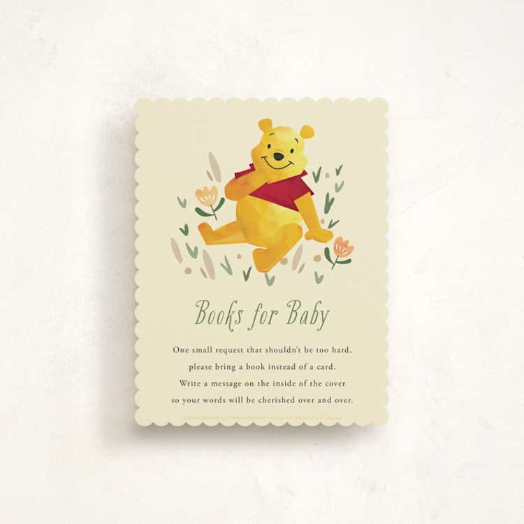 "Disney's Winnie The Pooh Garden" - Baby Shower Insert Cards in Honey by Oma N. Ramkhelawan - Front