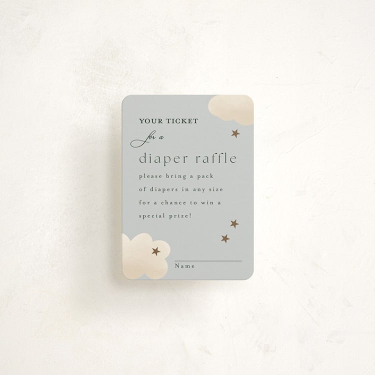 "Twinkle Twinkle" - Baby Shower Mini Insert Cards in Sky by Joyce Pinheiro - Front