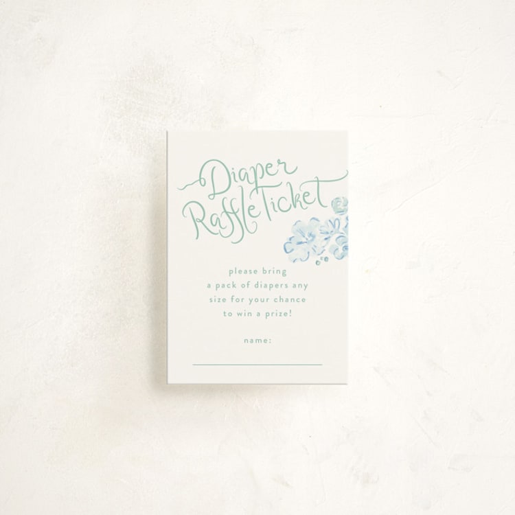 "paris with love" - Baby Shower Mini Insert Cards in Breezy Skies by Phrosné Barwood - Front