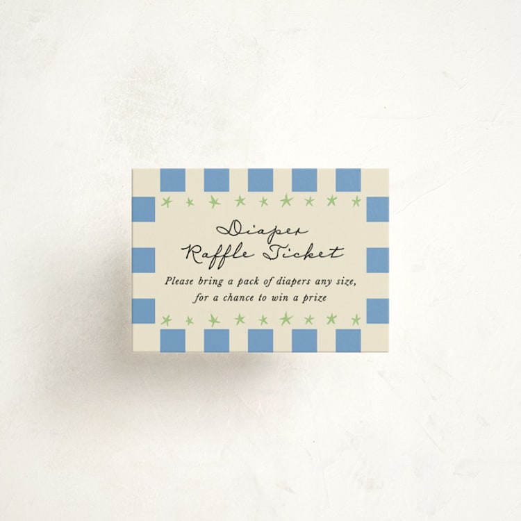 "Petit Pomodoro" - Baby Shower Mini Insert Cards in Lime by Jackie Crawford - Front