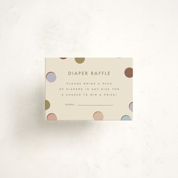 "block letters" - Baby Shower Mini Insert Cards in Muted by Ellen Schlegelmilch - Front