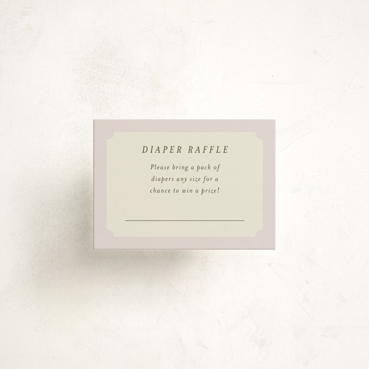 "Butterfly Garden" - Baby Shower Mini Insert Cards in Petal by Ani Somi - Front