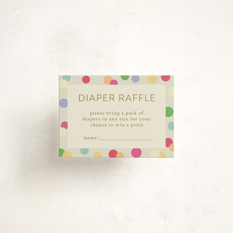 "Colorful Baby Sprinkle" - Baby Shower Mini Insert Cards in Color Pop by Stephanie Heinrich Godbout - Front