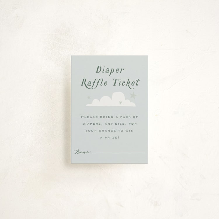 "Little Explorer" - Baby Shower Mini Insert Cards in Powder by Hannah Williams - Front