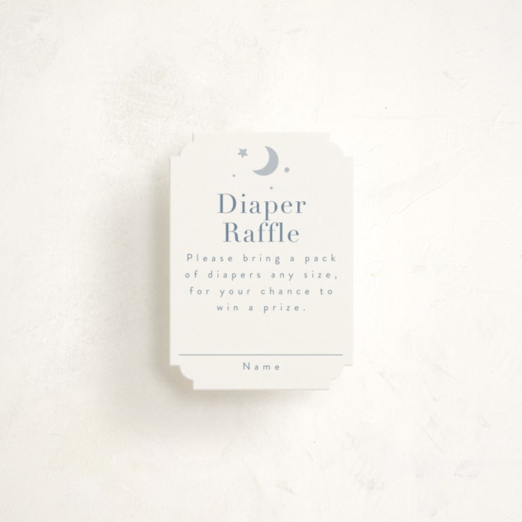 "Special Delivery" - Baby Shower Mini Insert Cards in Bluebell by Hudson meet Rose - Front