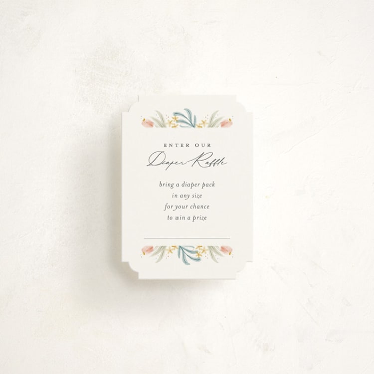 "Blooming Brunch" - Baby Shower Mini Insert Cards in Rose by Ashley DeMeyere - Front