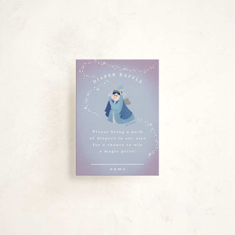 "Disney Fairies Flora, Fauna & Merryweather" - Baby Shower Mini Insert Cards in Magic by Yuliya Evseeva - Front