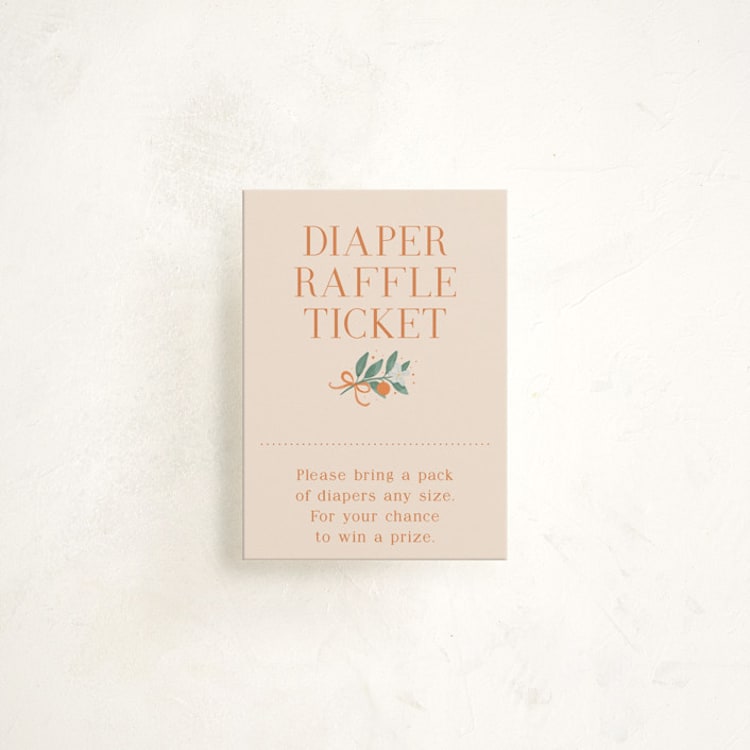 "Cutie Frame" - Baby Shower Mini Insert Cards in Cream by frau brandt - Front