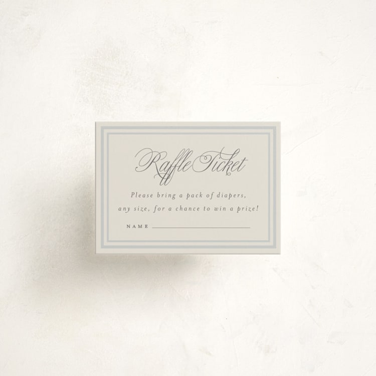 "On Board" - Baby Shower Mini Insert Cards in Sailor by Stephanie Hawkes - Front