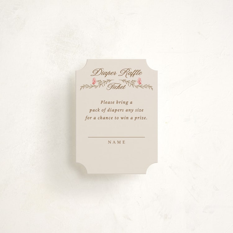 "Victorian" - Baby Shower Mini Insert Cards in Versailles by Claudia Orengo - Front