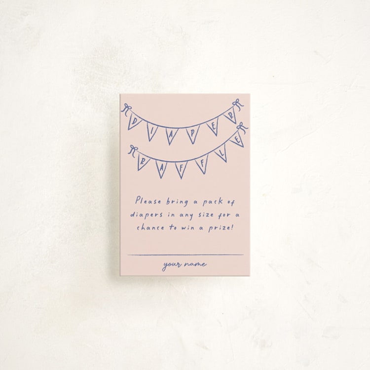 "Baby Garland" - Baby Shower Mini Insert Cards in Cupcake by Ashley Iwafuchi - Front