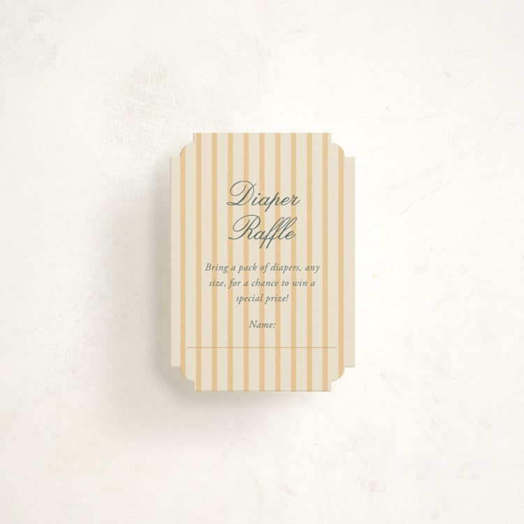 "Carousel of Sweet Beginnings" - Baby Shower Mini Insert Cards in Vanilla by Sabrin Deirani - Front