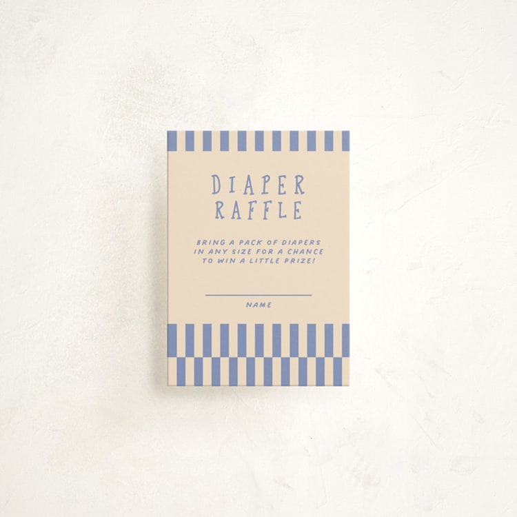 "Fruit Stickers" - Baby Shower Mini Insert Cards in Acai Berry by Natalie Rae - Front