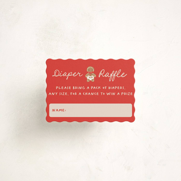 "Merry Little" - Baby Shower Mini Insert Cards in Santa by Claudia Orengo - Front