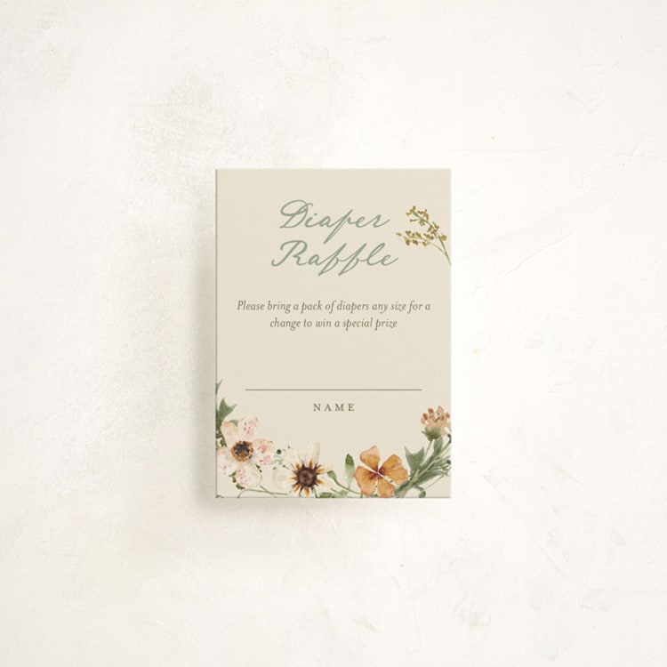 "Whimsical Baby Shower" - Baby Shower Mini Insert Cards in Cream by Reilly Kavanaugh - Front