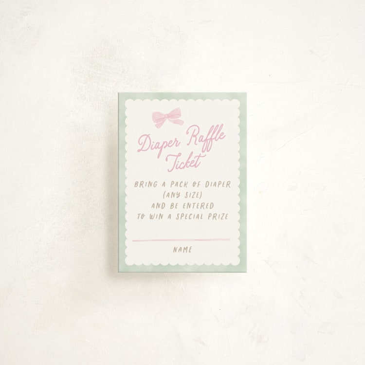 "Little fleur" - Baby Shower Mini Insert Cards in Cupcake by Creo Study - Front