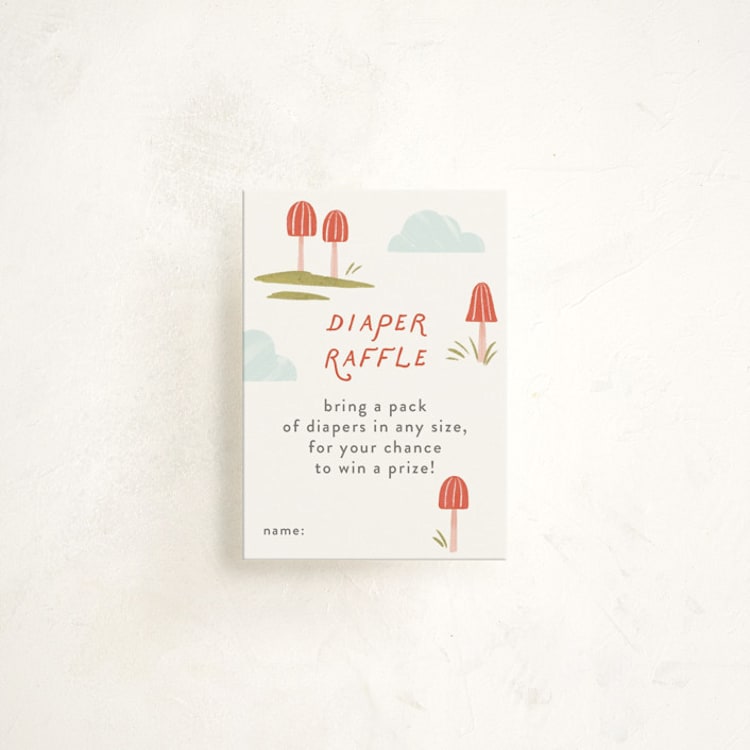 "Little Fun Guy" - Baby Shower Mini Insert Cards in Fairy by Paper Raven Co. - Front