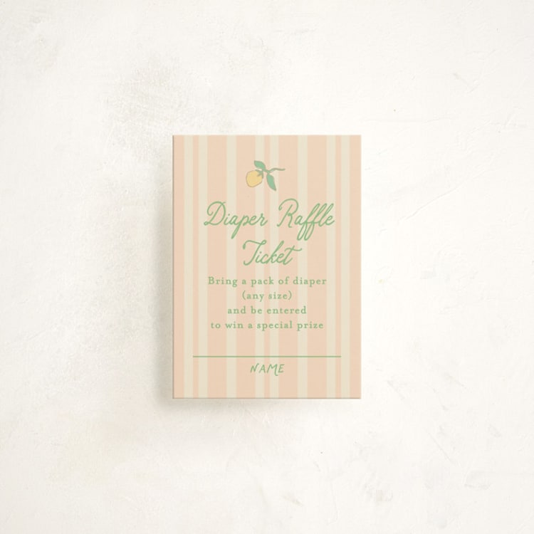 "Vintage blossom" - Baby Shower Mini Insert Cards in Sky by Creo Study - Front