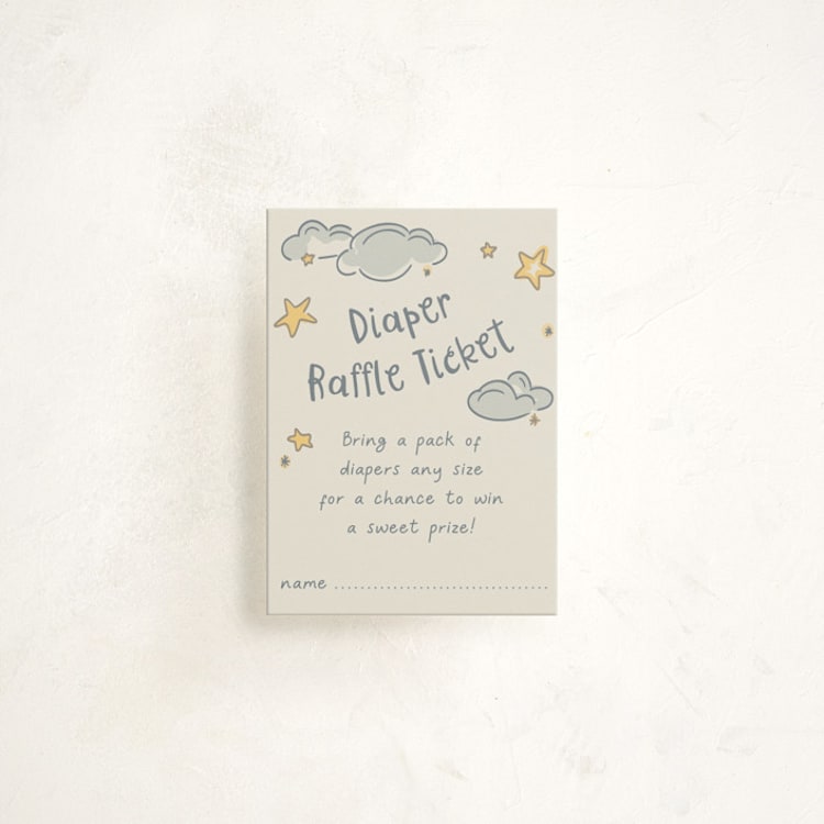 "Twinkle" - Baby Shower Mini Insert Cards in Happy by letterfix - Front