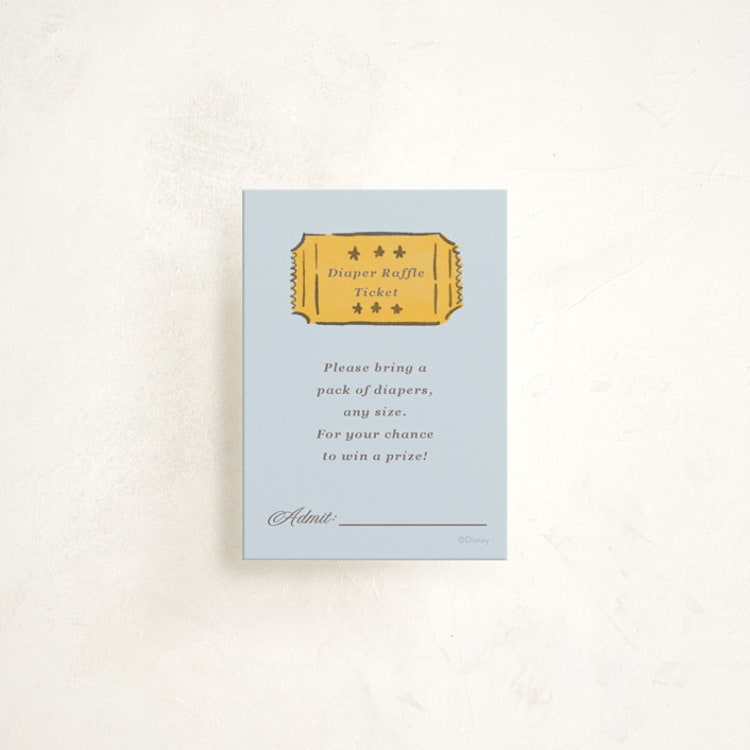 "Disney's Dumbo Circus" - Baby Shower Mini Insert Cards in Elephant by Corinne Malesic - Front