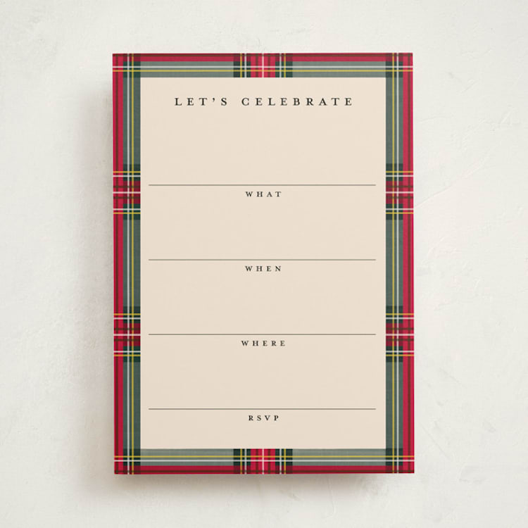 "Highland Holiday" - Fill-in Invitations in Classic by Olivia Kanaley Inman - Front