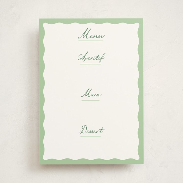 "Augusta" - Fill-in Menus in Clover by Megan Davis - Front