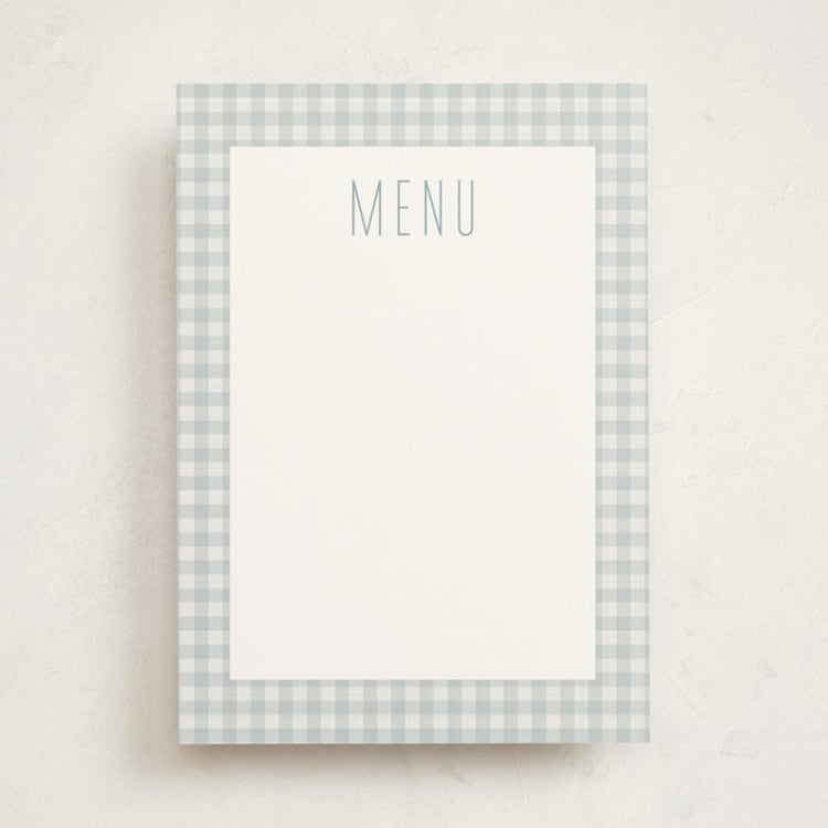 "Charming" - Fill-in Menus in Sky by Lea Delaveris - Front