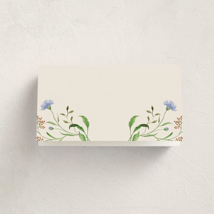 "Wild meadow" - Fill-in Place Cards in Elder Flower by Sarah Knight - Blank Front