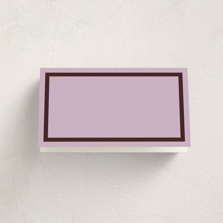 "cotillion" - Fill-in Place Cards in Plum by Megan Davis - Blank Front