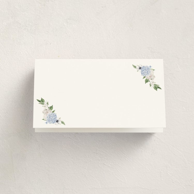 "Sweethearts" - Fill-in Place Cards in Periwinkle by Design Lotus - Blank Front
