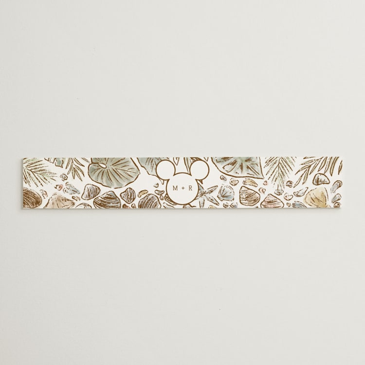 "Disney's Mickey Mouse Tropical Frame" - Belly Bands in Earth by Shiny Penny Studio - Front